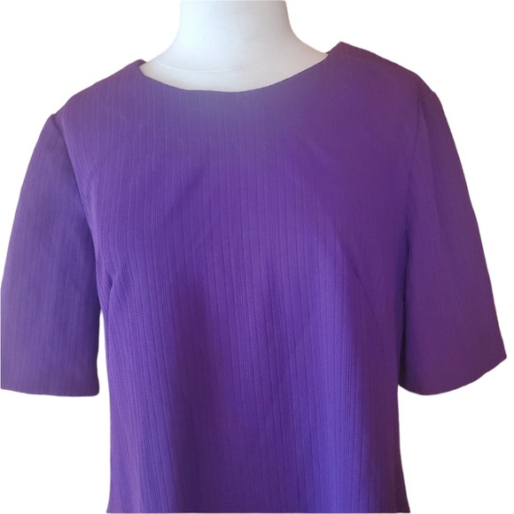 Vintage Purple, Poly‎ Knit Dress - Picture 2 of 5